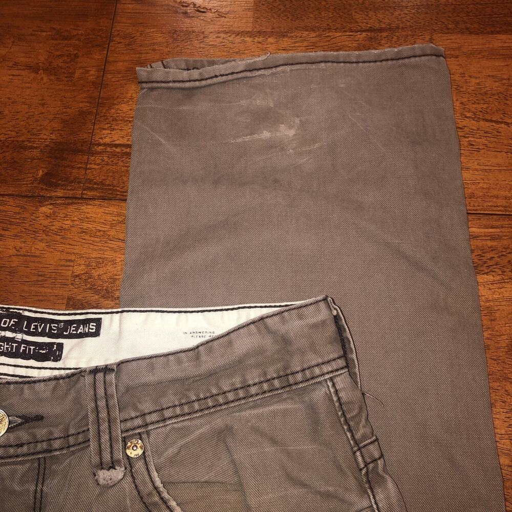 Levi's 701S Relaxed Straight Fit Jeans Tan Khaki W 34 X L 34 - Picture 8 of 15